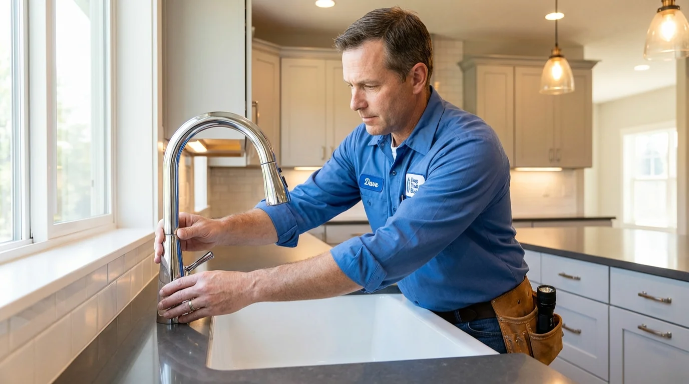 Kitchen faucet installation by Johns Plumbing LLC in Spur